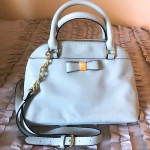 MINT BLUE/GREEN HANDBAG WITH SHOULDER STRAP